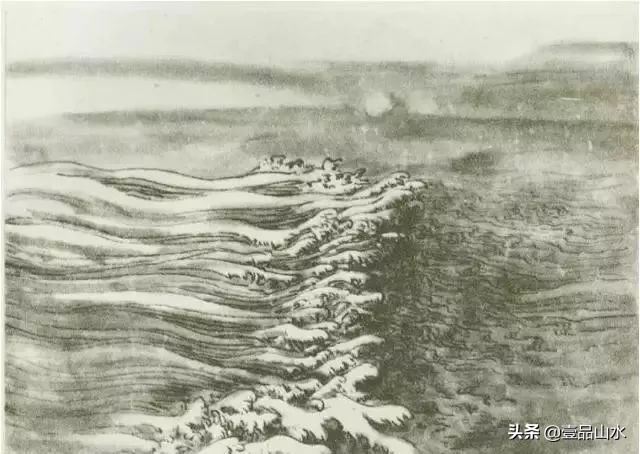 国画山水的水的画法,国画水的画法视频教程