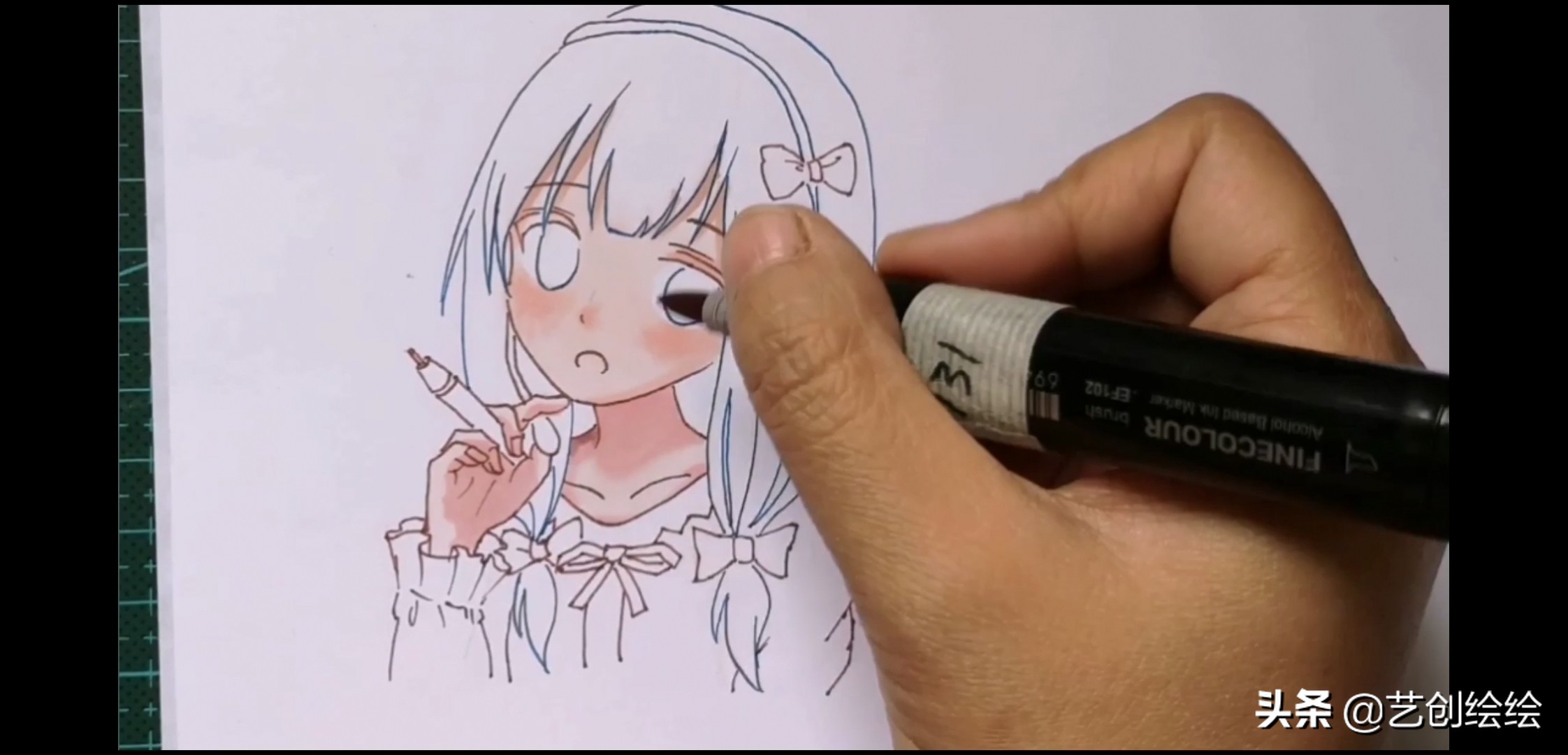 马克笔怎么画纱质的衣服,和泉纱雾马克笔配色