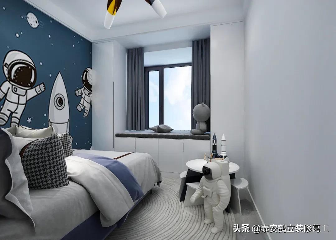 105复式楼现代轻奢装修风格,开元盛世硕园117平东户装修