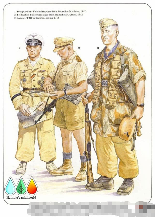 二战德军早期装甲兵军服,二战德军空降兵的装备图