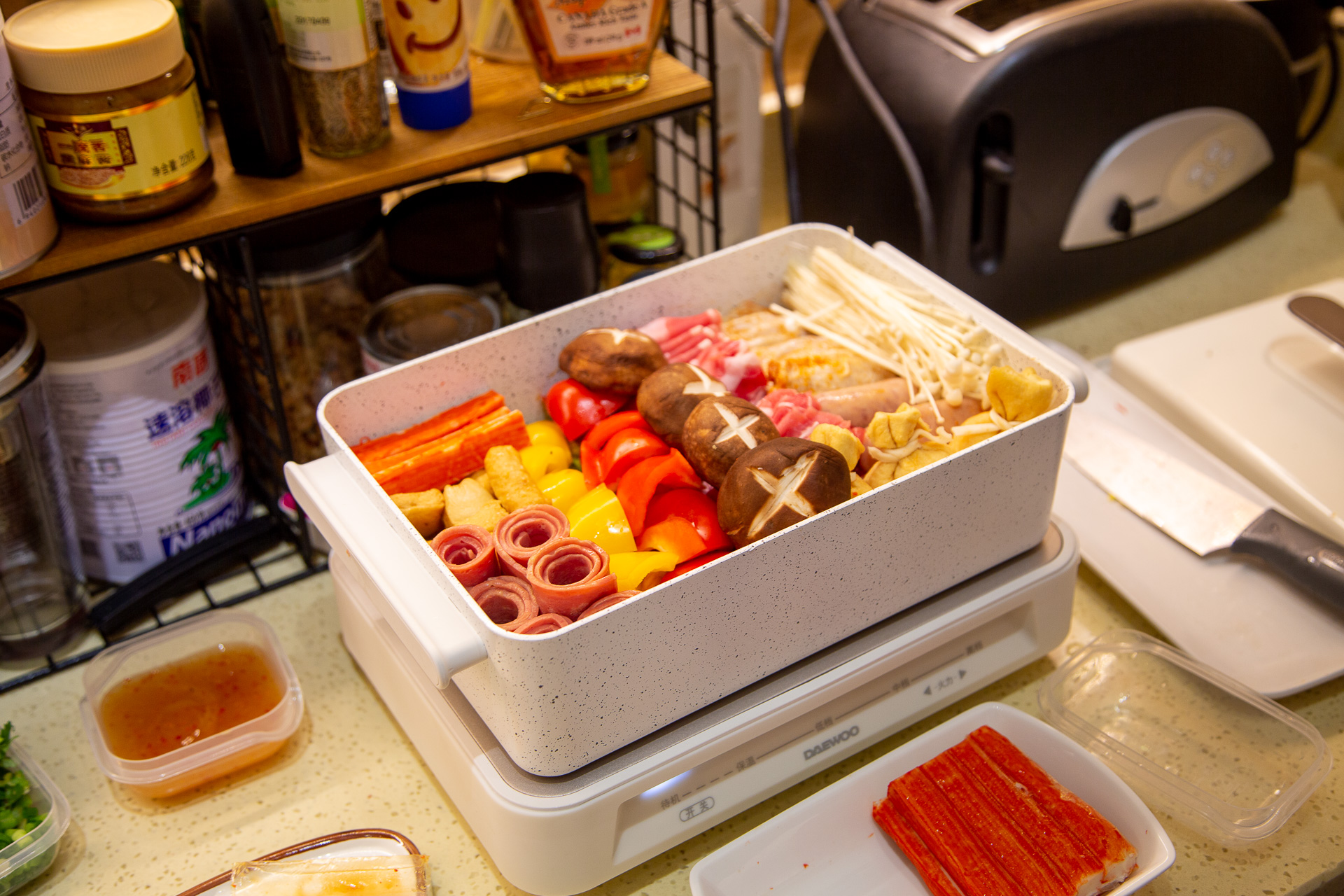 韩国大宇s11花式料理锅,大宇s11多功能料理锅