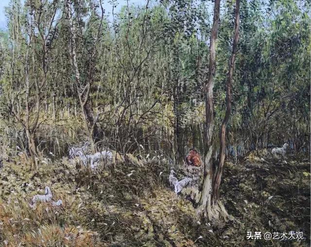 张冬峰油画风景作品欣赏,油画大师张晓刚