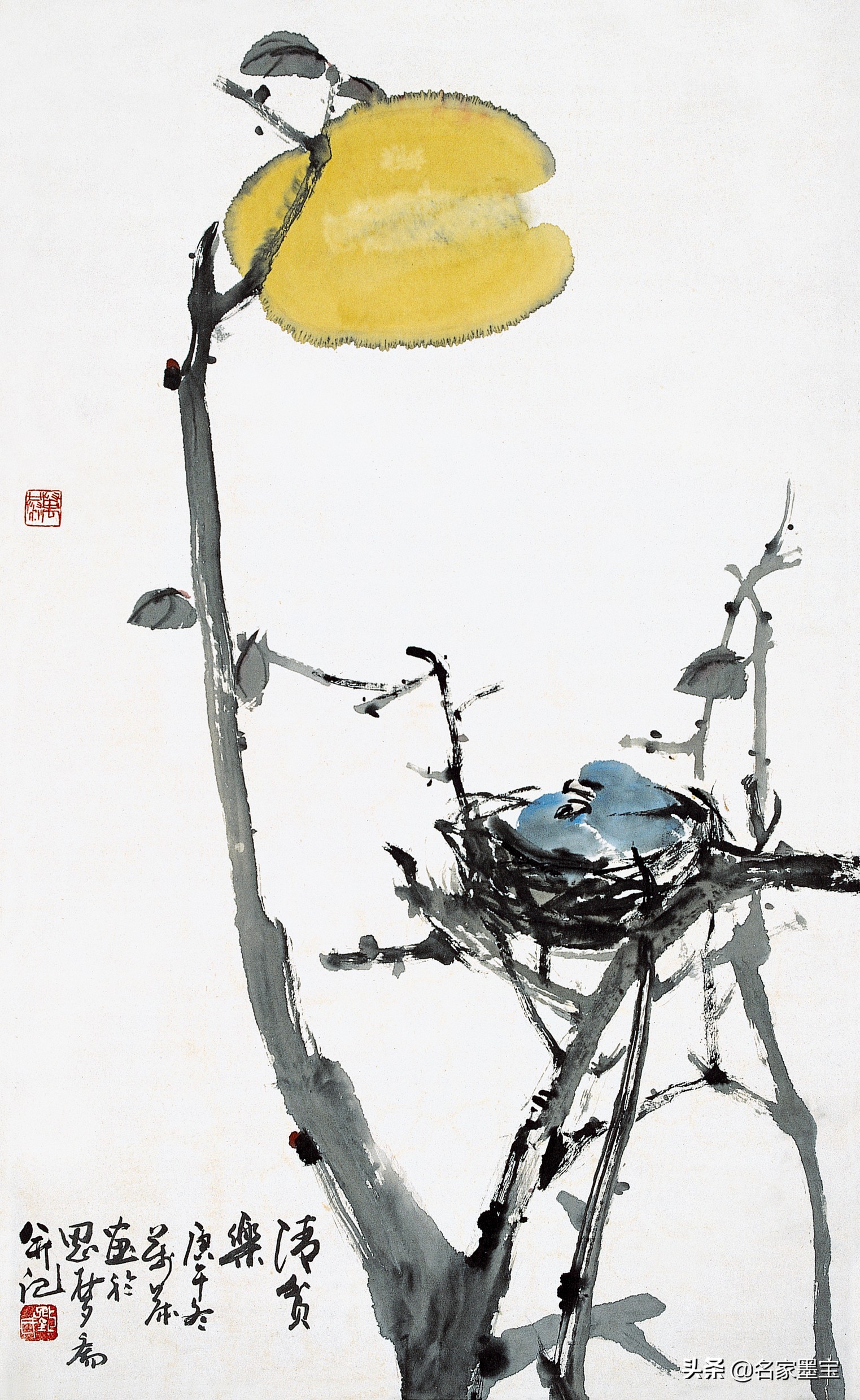 四川画家刘德扬写意花鸟作品欣赏,画家刘庚写意花鸟画作品欣赏图文