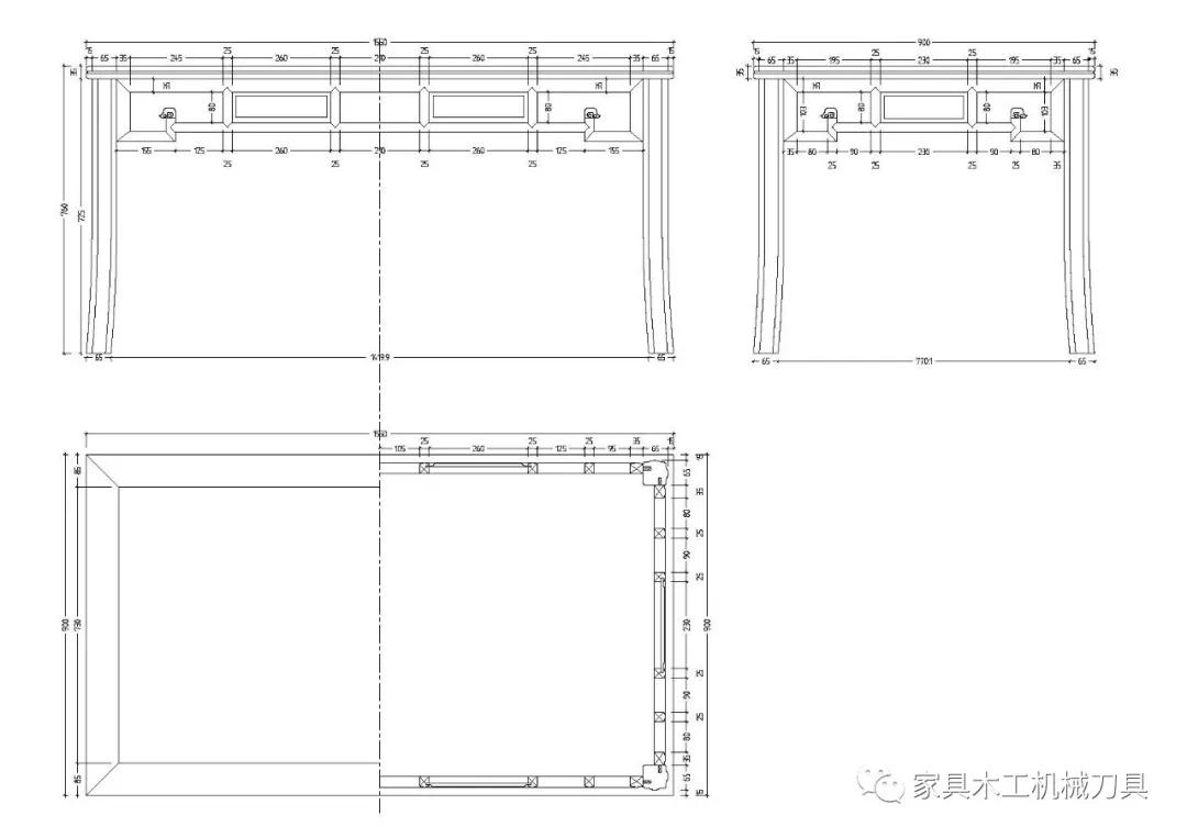 实木餐桌椅效果图尺寸,实木餐桌椅现代简约自己做图纸