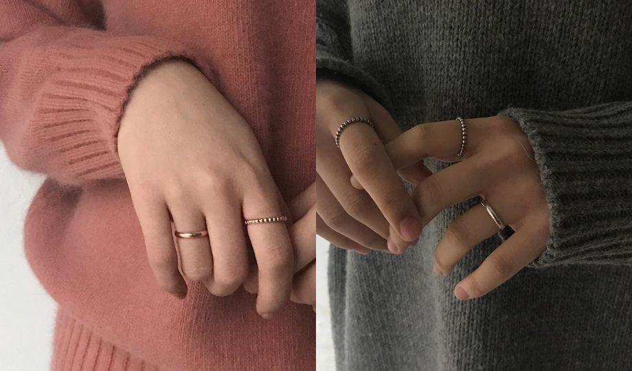 泫雅风彩珠戒指教程,泫雅同款情侣对戒