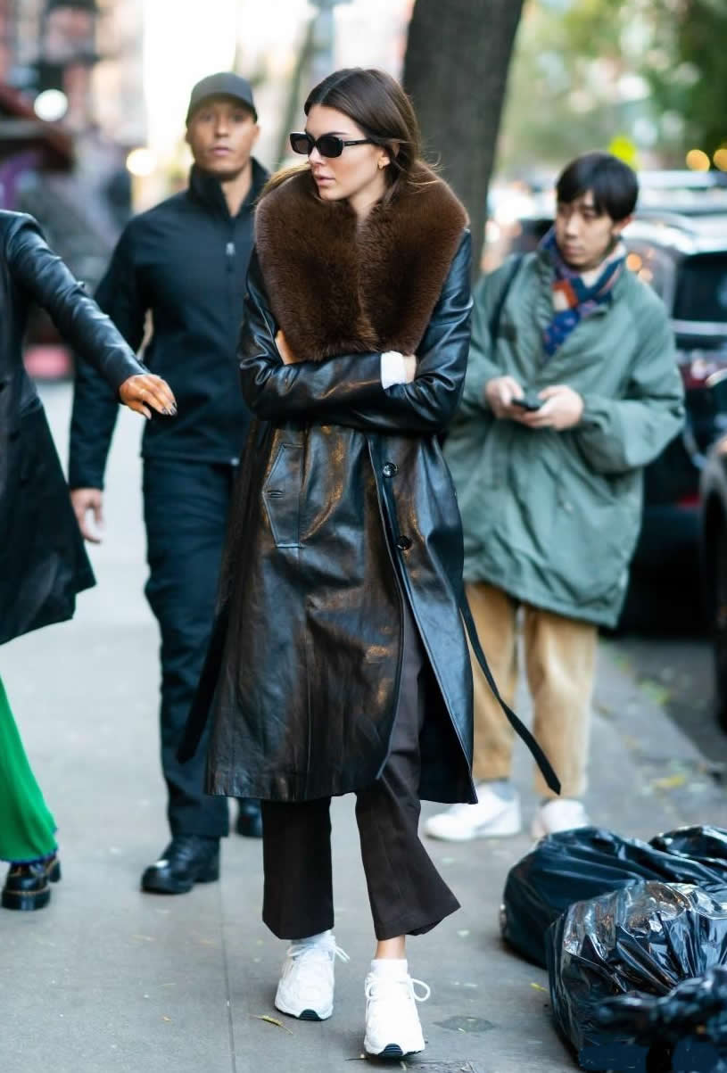 冬季穿大衣太好看了时髦又高级,冬天穿的好看的皮大衣