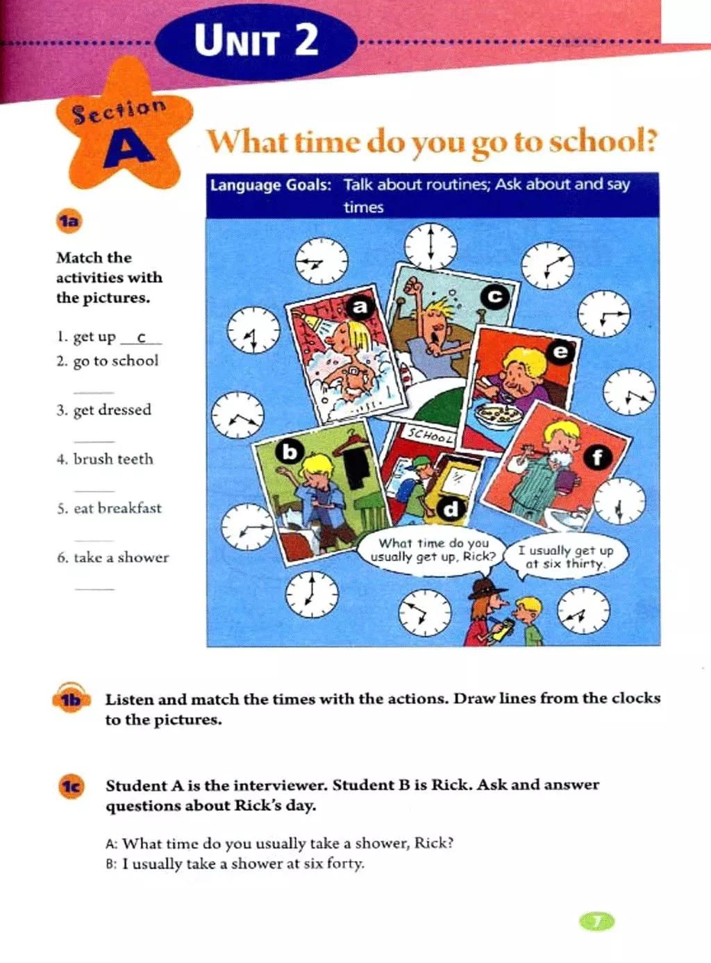 人教版七年级下unit12单词笔记,七年级下册人教版unit2单词