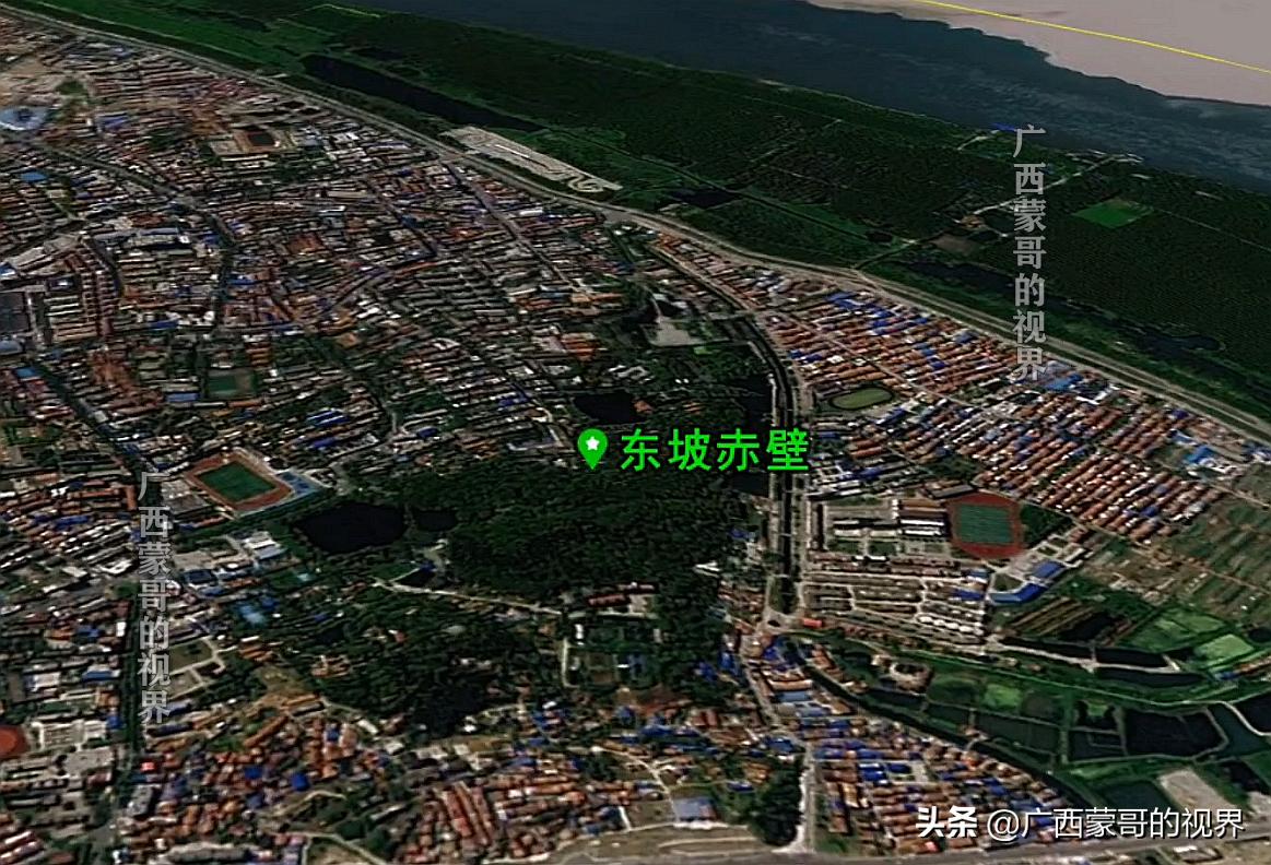 卫星图看：湖北黄冈市，黄冈的考题为什么出名，你做过吗