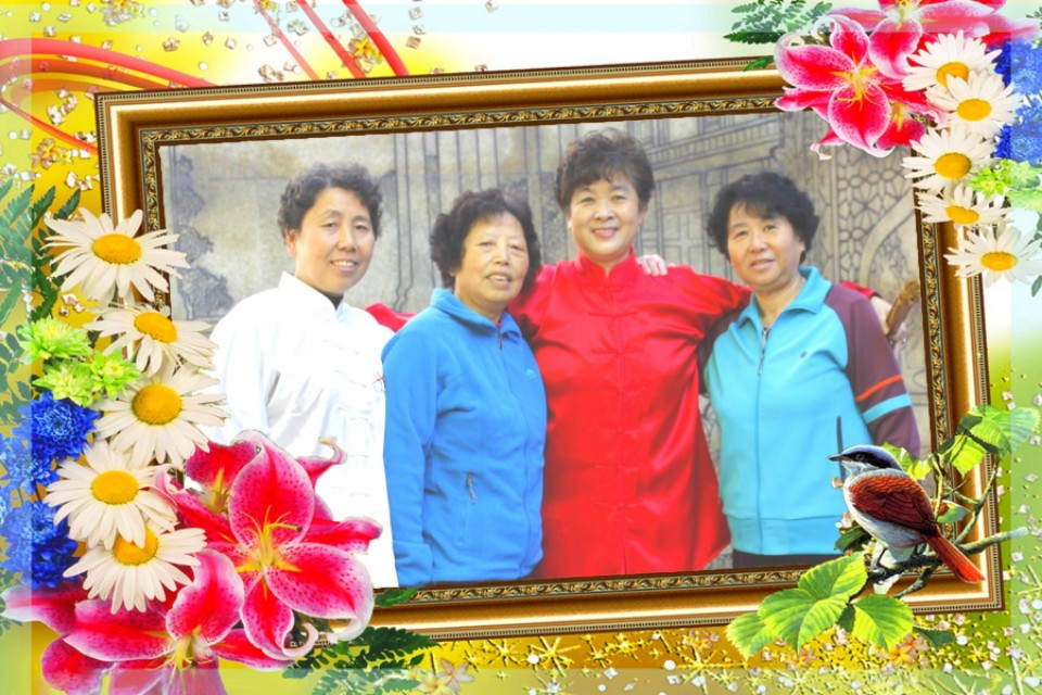 美丽的人定湖公园，坚持锻炼的人们