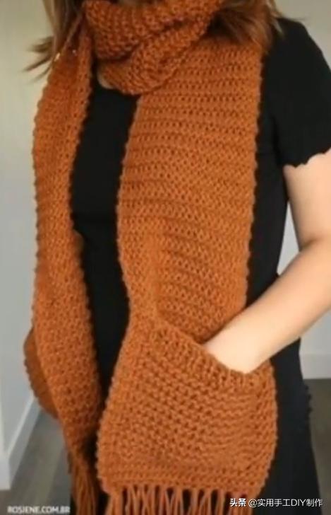 针织围巾新款图片大全,最新款围巾百搭又洋气针织