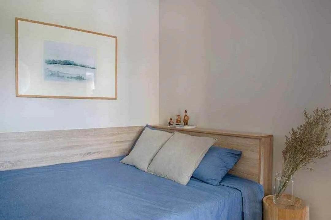 原木风茶室20平方空间装修效果图,100平方小户型原木风带茶室设计