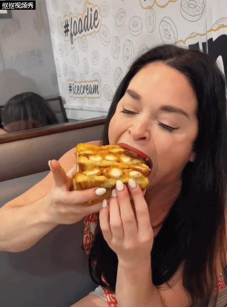 嘴巴最大的网红,一个嘴巴很小但是很能吃的网红