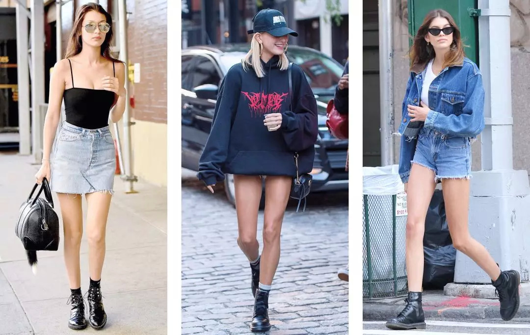 一点也不热，酷妹的马丁靴里都有空调