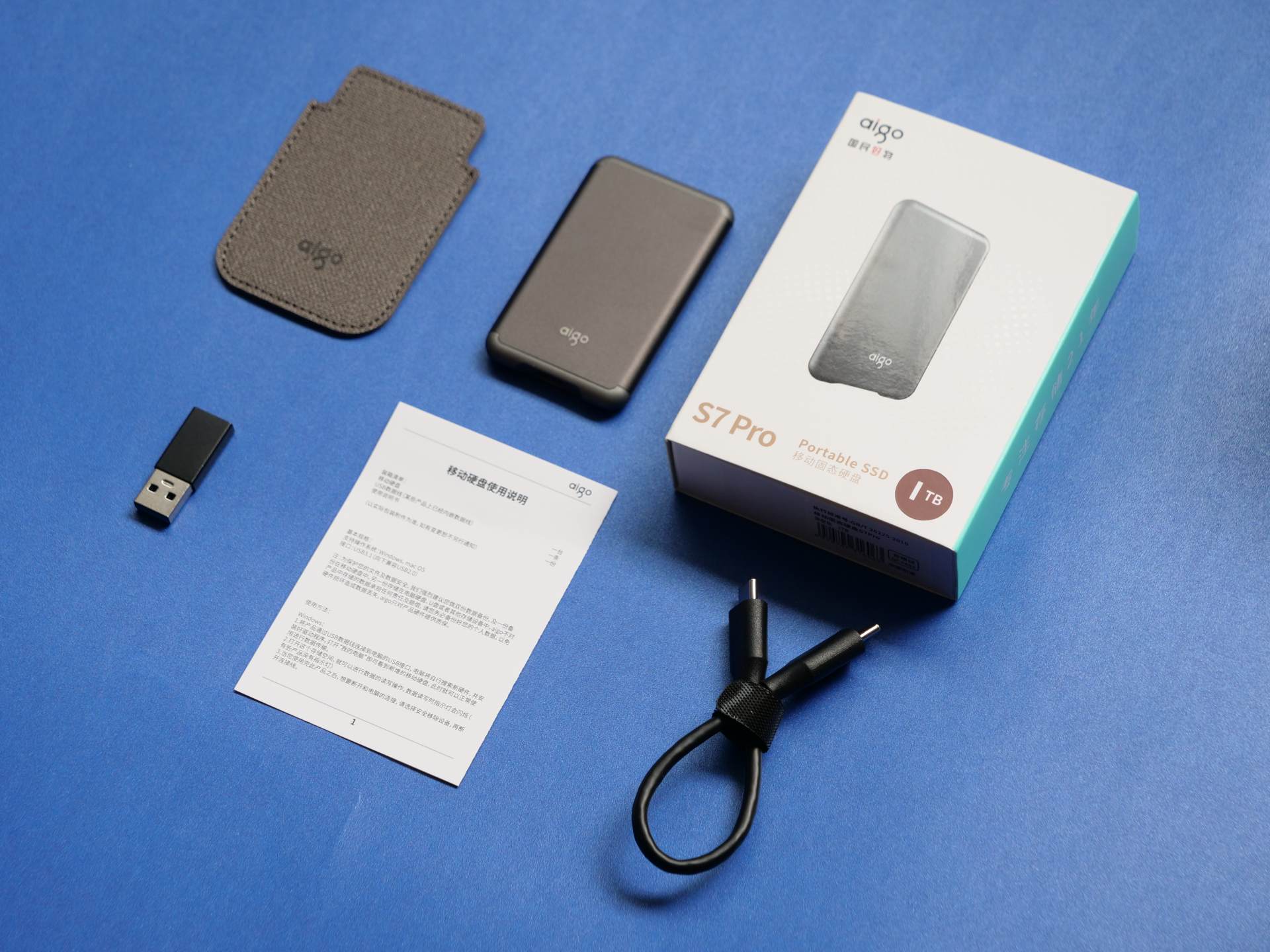 爱国者移动固态硬盘s7pro拆解,1t大固态硬盘