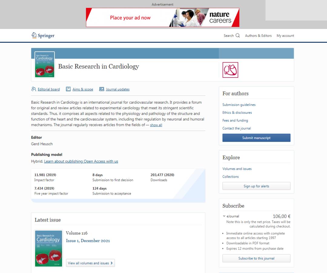 sci心血管期刊目录,心血管最易投稿的sci期刊