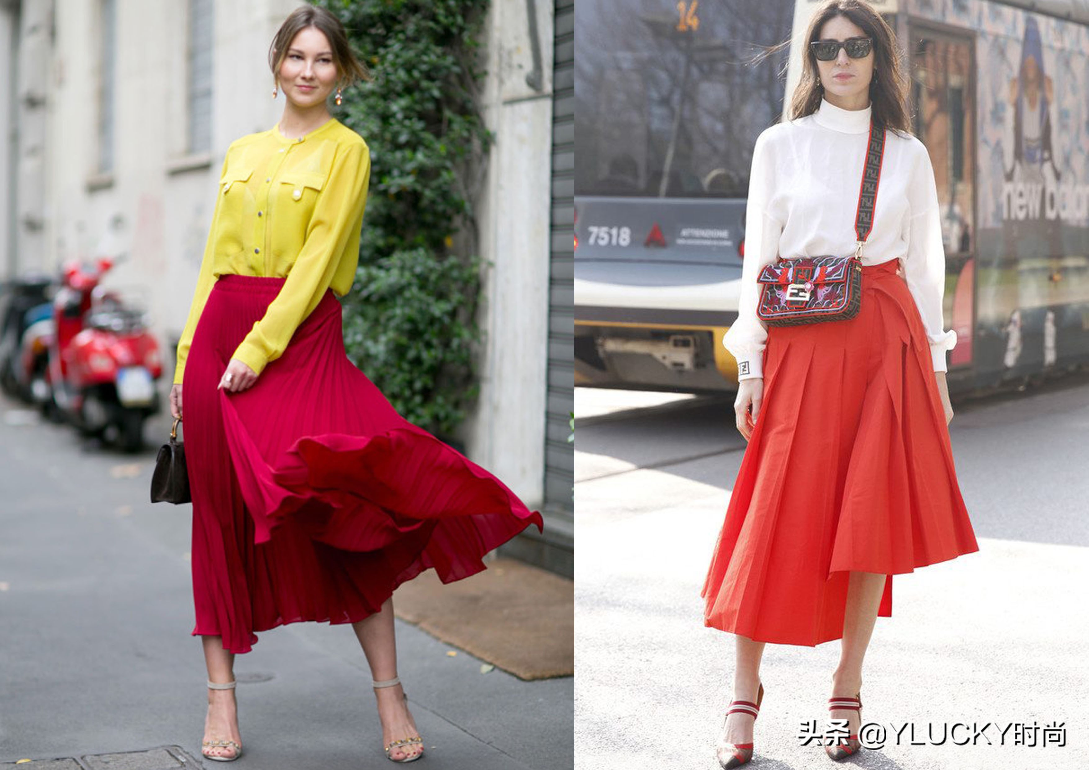 雪纺衫减龄穿搭,早春小众雪纺衫穿搭