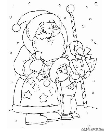 圣诞节简笔画大全图片步骤,彩色圣诞节简笔画图片大全