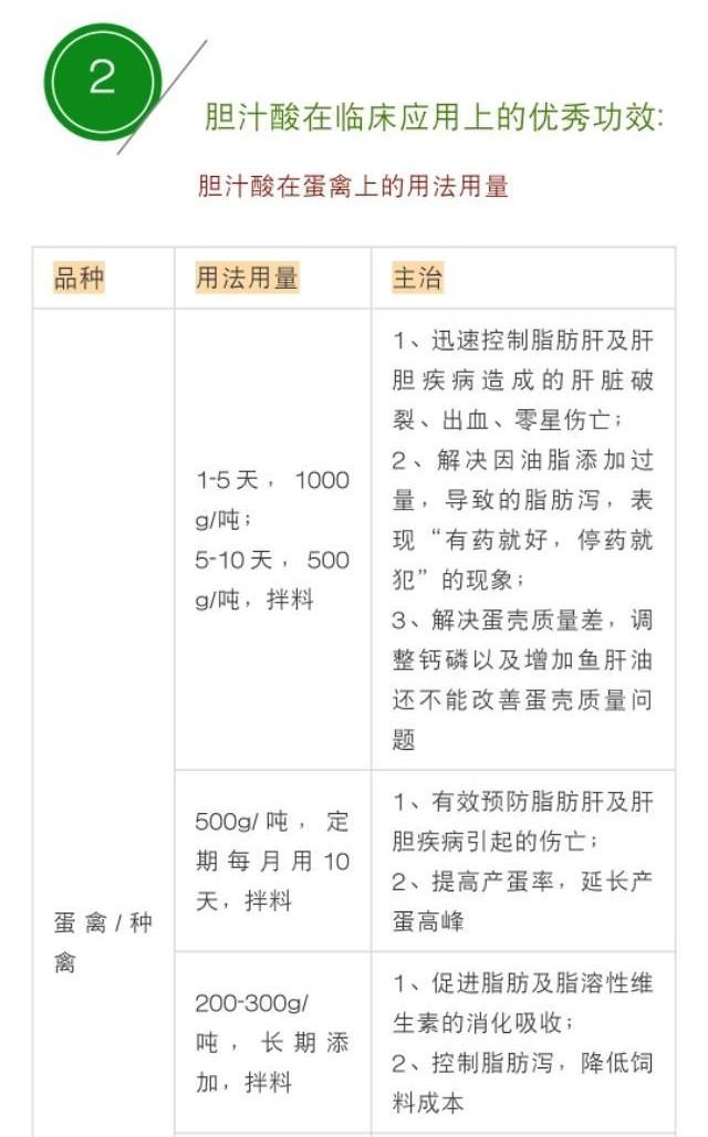 胆汁酸对蛋鸡怎么用,胆汁酸蛋鸡