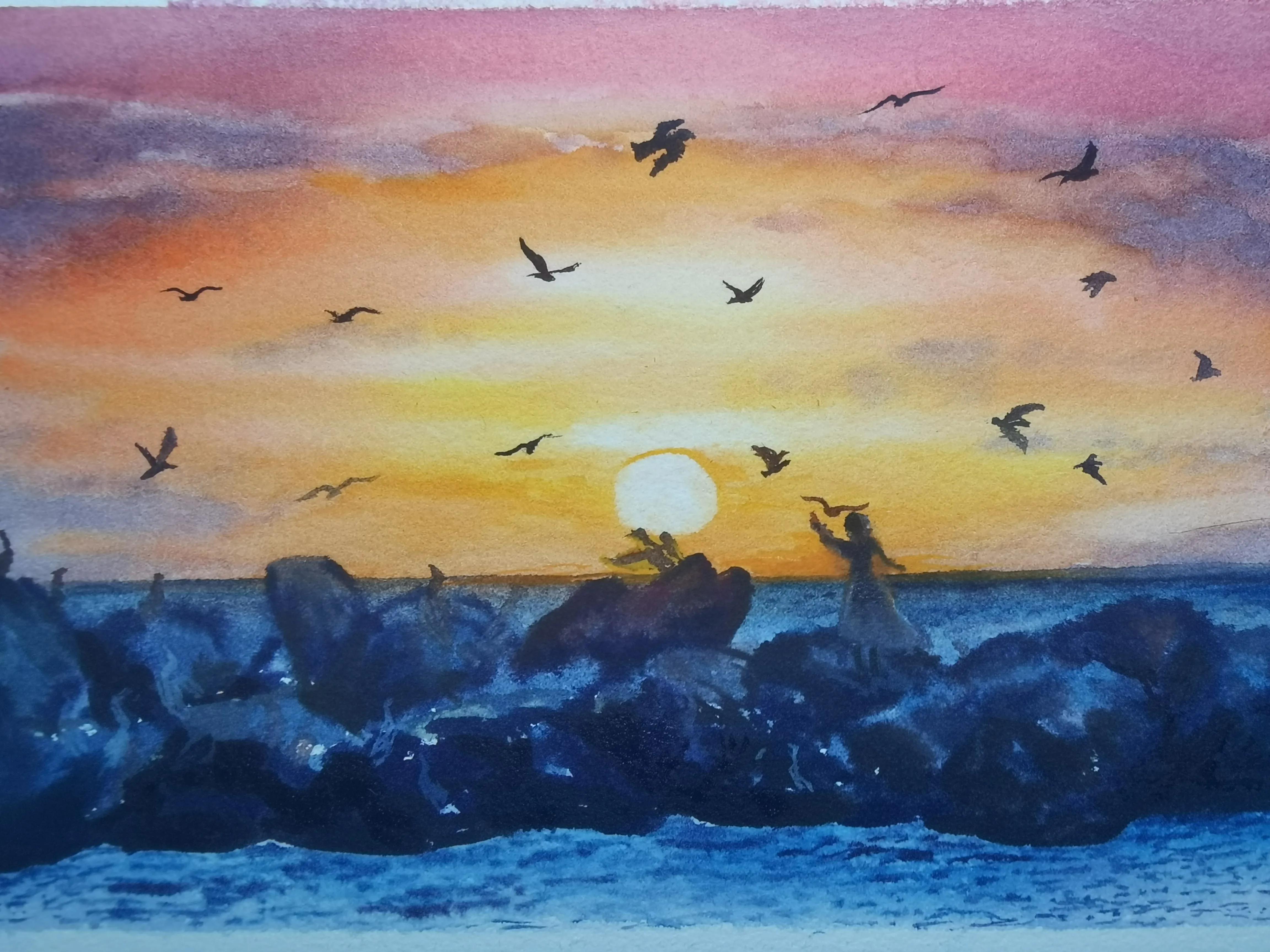 幸福原创绘画作品欣赏,幸福原创画作品