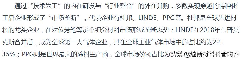 M国牛得很的巨头：塞拉尼斯、杜邦、道康宁（外行可能不了解）