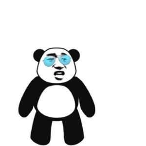 表示震惊的熊猫头表情包,熊猫头小眼睛震惊表情包