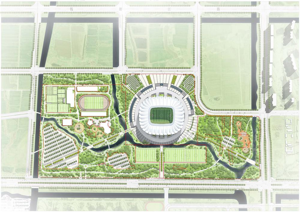 昆山专业足球场设计,民国风格足球场设计