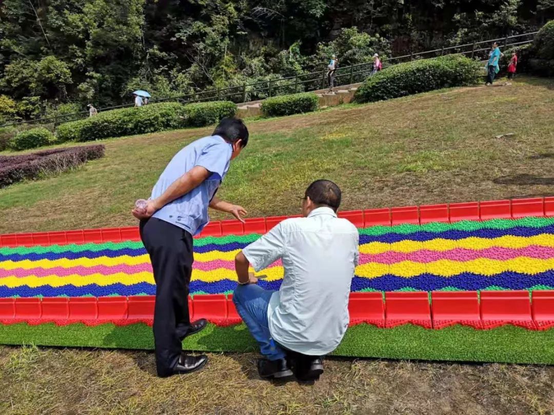 网红滑道来啦～竹海草坪架彩虹，清泉一道深氧醉