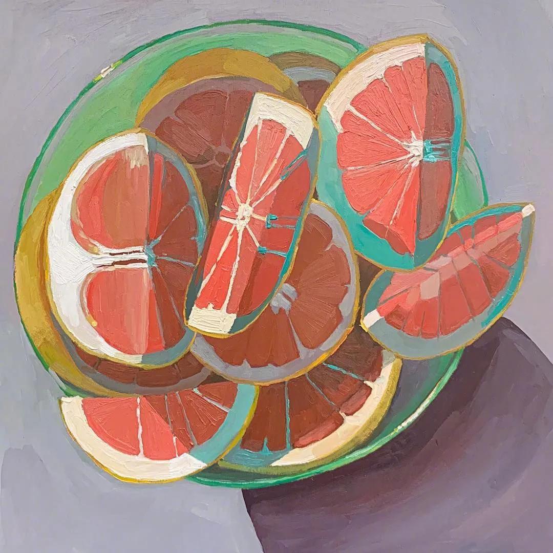 充满光感，秀色可餐的水果绘画