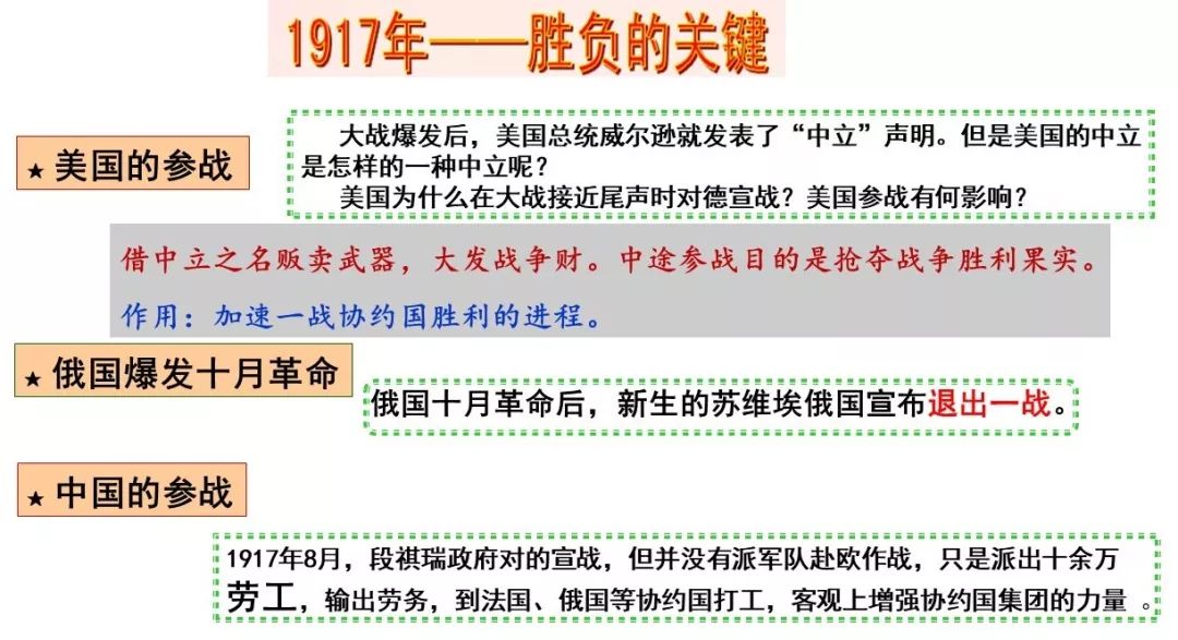 历史九下第8课第一次世界大战,九下历史第九课第一次世界大战