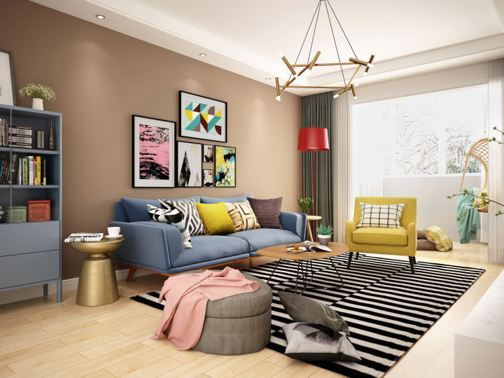 看一下铺地的拼图,木地板地砖拼接方法