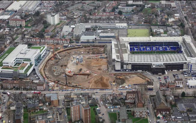 热刺8亿英镑新球场初现雏形,热刺新球场纪录片