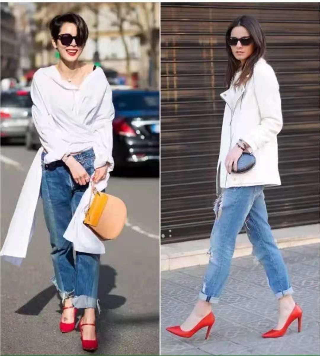 高帮红色高跟鞋搭配啥衣服,红色旗袍配什么颜色高跟鞋