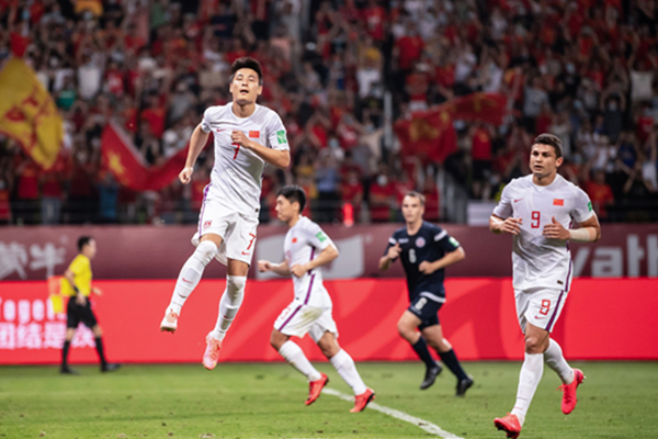 中国男足高光时刻五大霸气进球,中国男足7比0全场