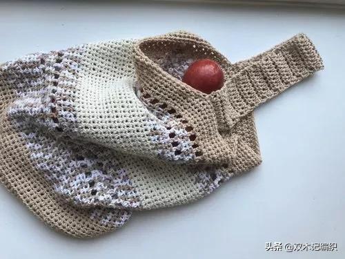 自己动手钩个小包,超实用钩织购物袋图解