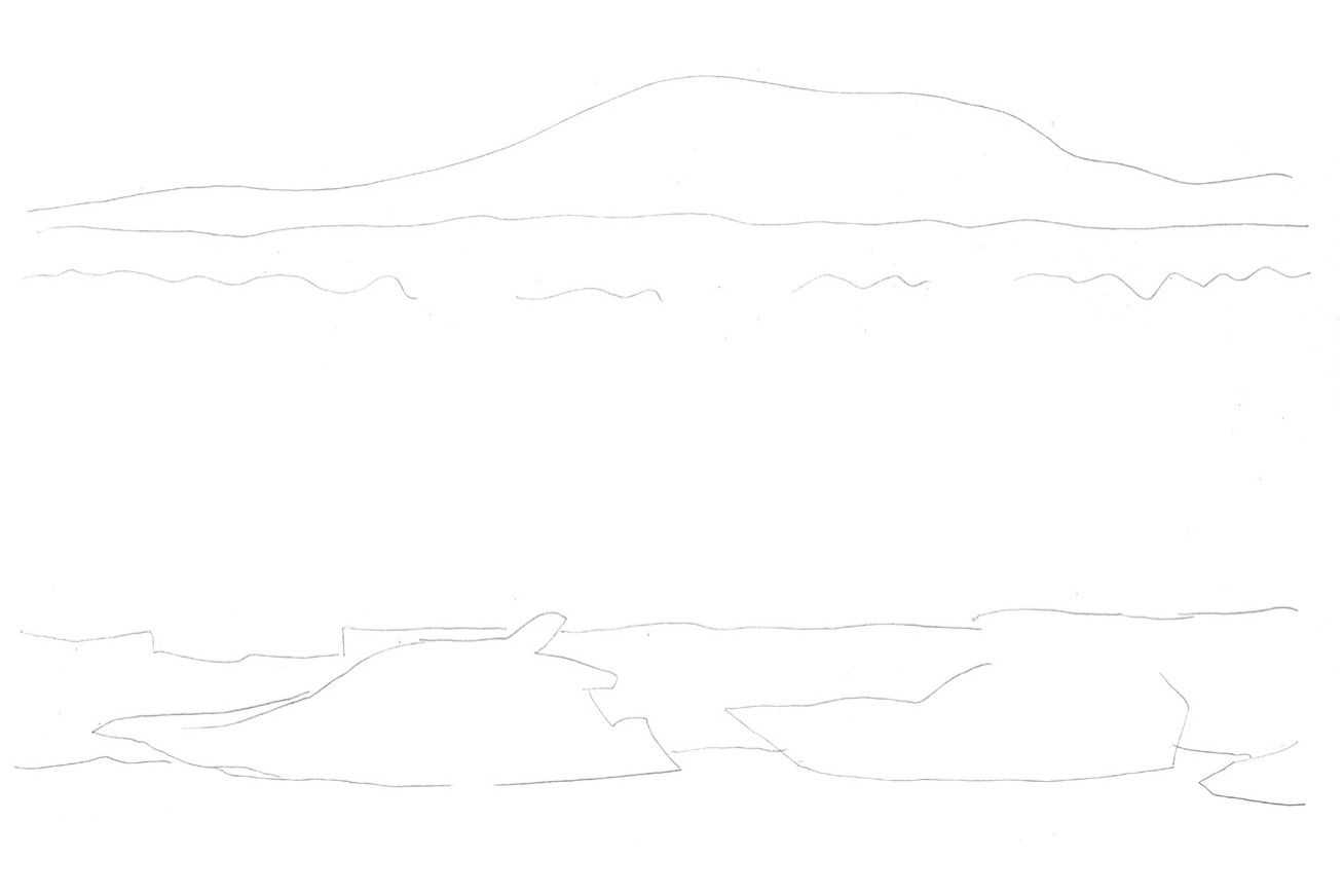 中国古代建筑手绘线稿步骤图,尺规手绘建筑平面图的绘制步骤