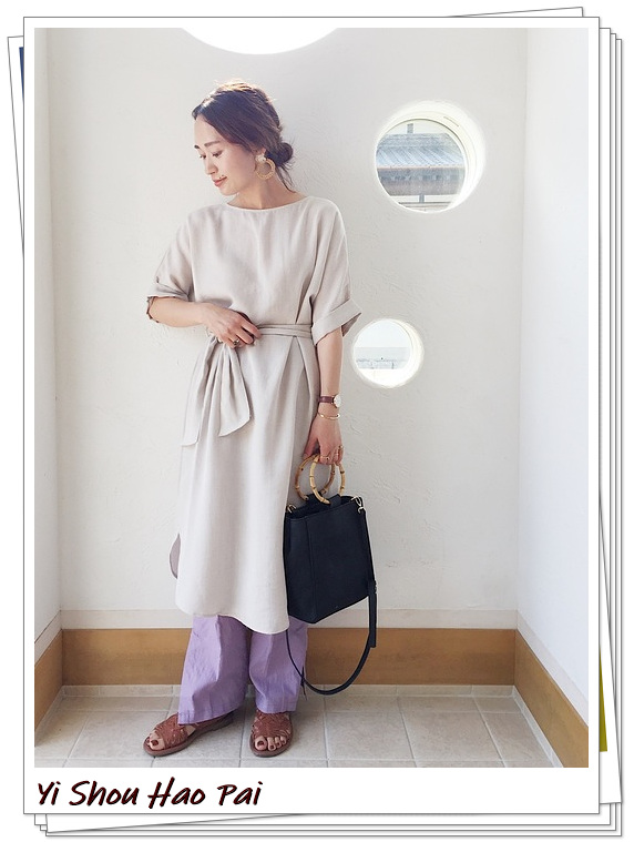 GU的平价连衣裙也很好穿，看看日本女人怎么避免穿出廉价感