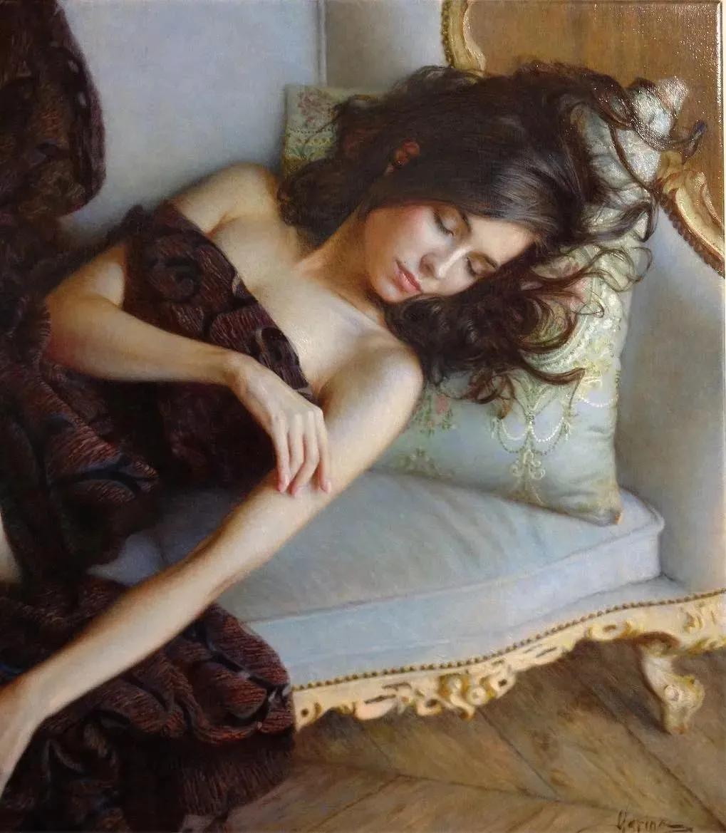 俄罗斯的女画家画的唯美油画,俄罗斯女画家油画视频