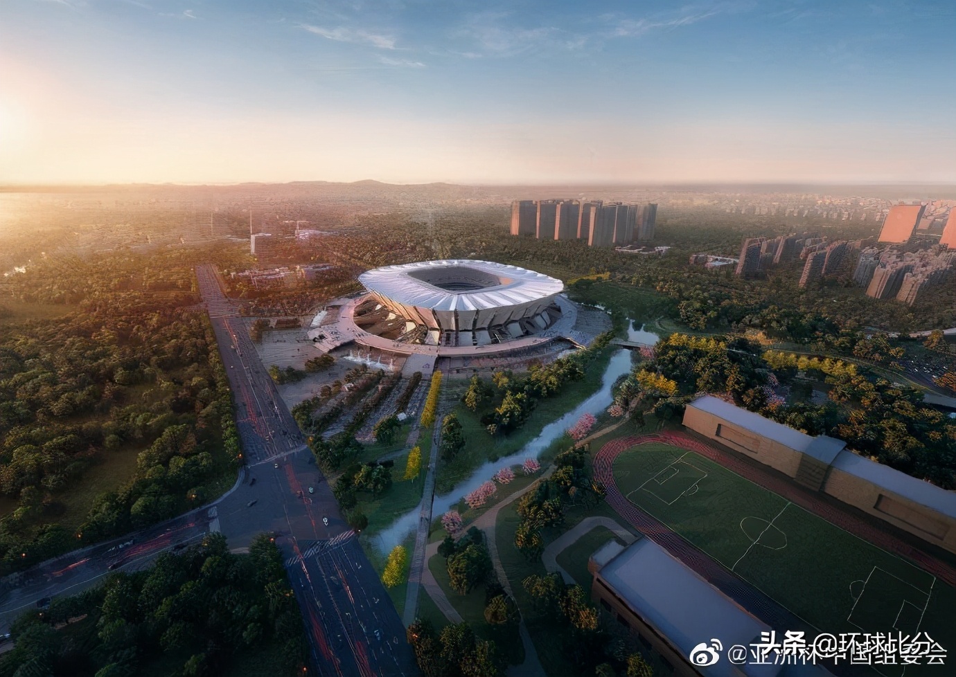 上海足球场设计,凤凰山足球场设计效果图