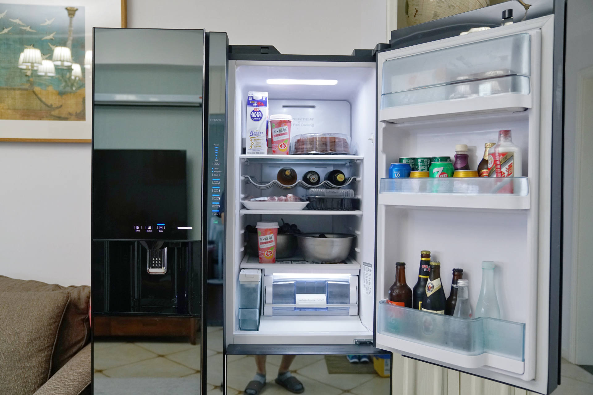 2000左右超高颜值冰箱,日立3200xc不出冰块怎么回事