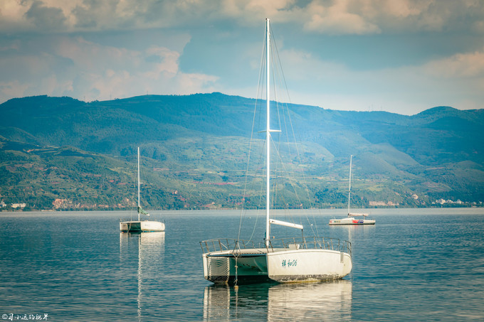 2001年抚仙湖水下古城真实视频,罕见的湖泊风光摄影