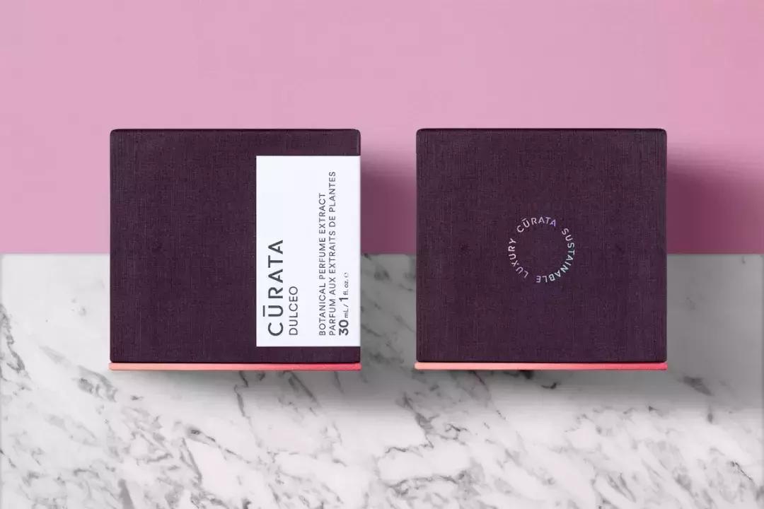 橙味香水包装设计,香水小众设计感包装