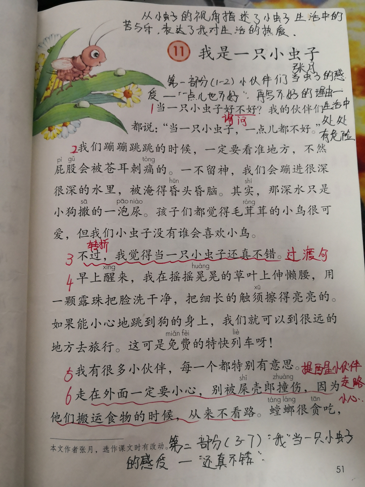 二年级11课我是一只小虫子讲解,二年级下册我是一只小虫子指什么