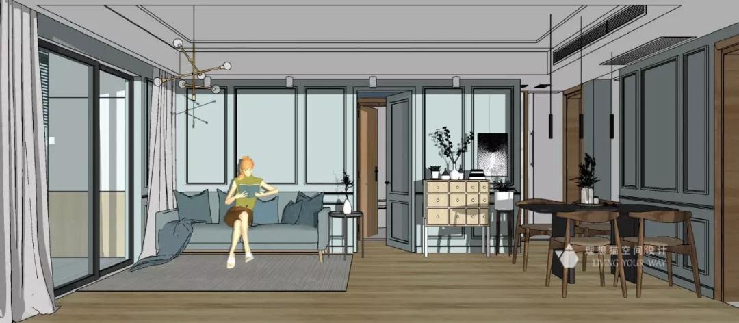 一个好的室内设计，要卡尺般的精准的尺度，也要梨花般清新的颜值