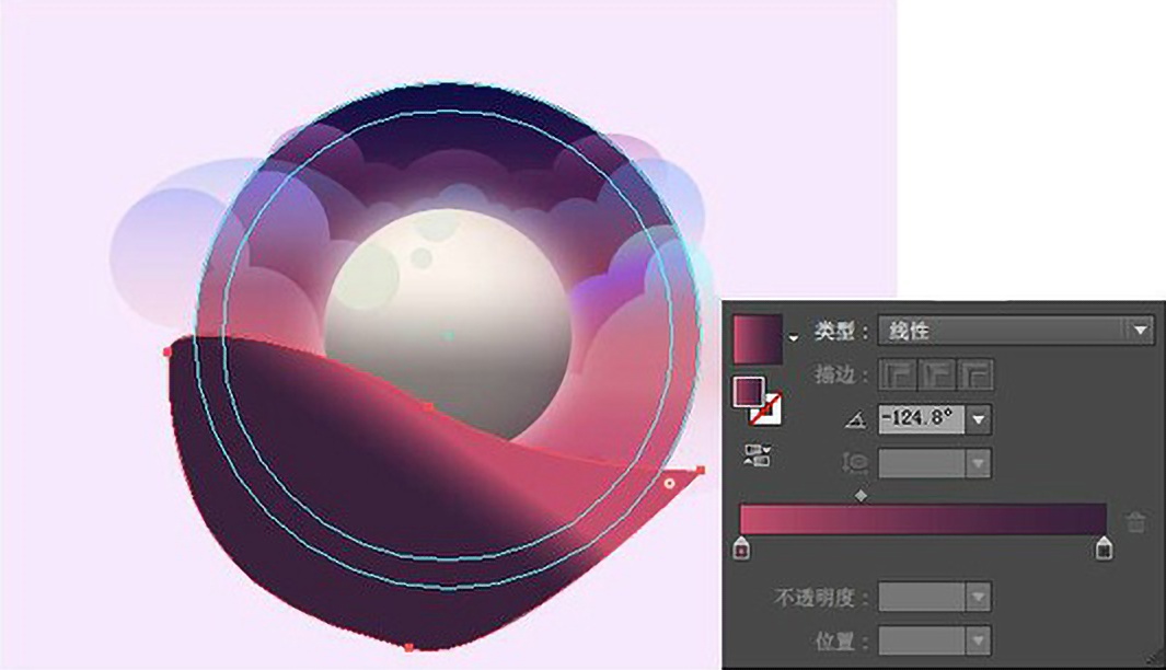 ai绘制梦幻星球,ai教程制作几何图