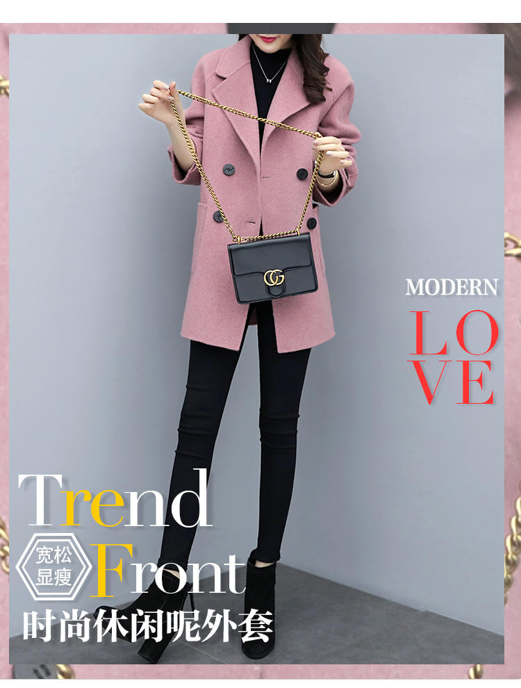 呢子韩版双面大衣旗舰店,女童呢子大衣韩版爆款