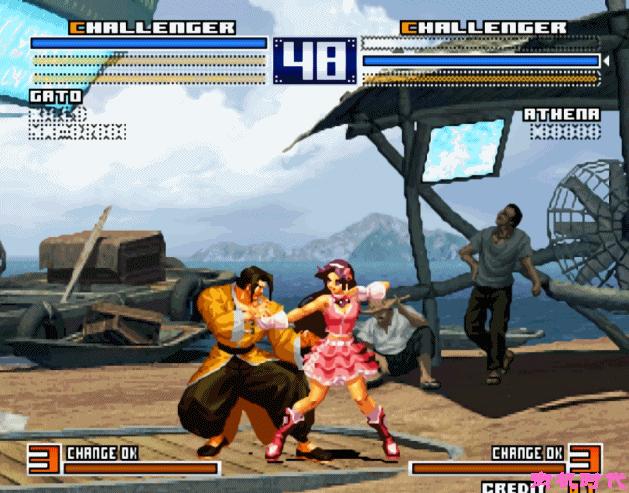 格斗游戏三合一,格斗游戏八神连招教学