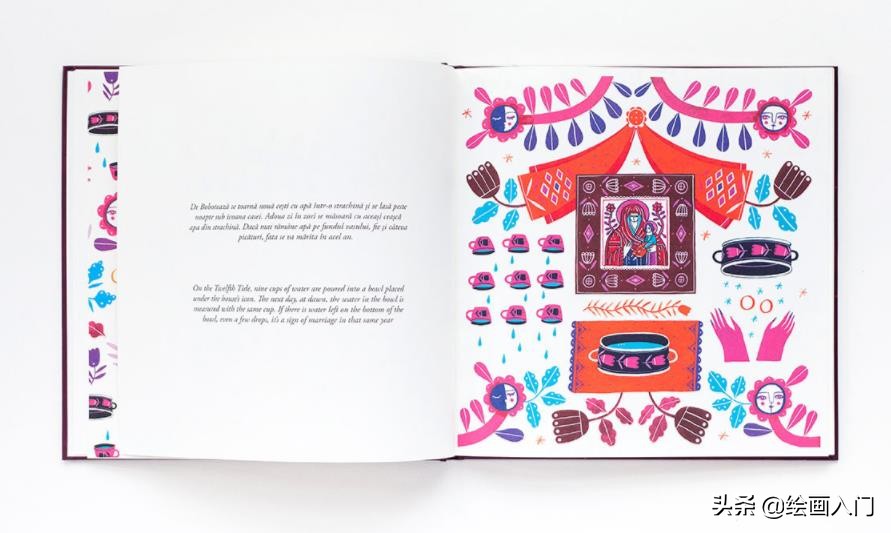 彩蛋绘画简单图案民族风,清新的民族风格