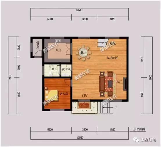 带锅炉的二层别墅图片,带车库锅炉房单独的一层农村别墅