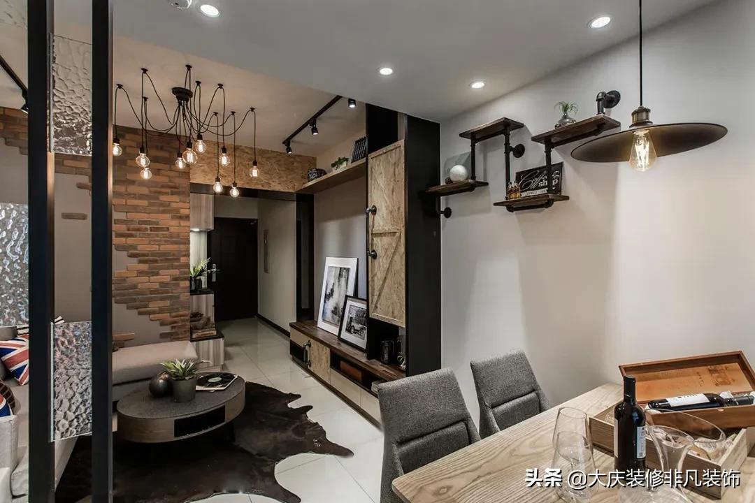 75m²工业风格，原始魅力时尚放荡不羁，将咖啡厅直接搬回家