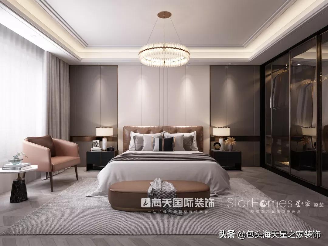 包头装修#奥林一号178㎡不过时的现代装修风格